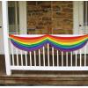 Beistle 4 FT Rainbow Bunting(Rainbow Fabric Bunting – A)