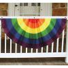 Beistle 4 FT Rainbow Bunting(Rainbow Fabric Bunting – B)
