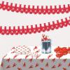 Beistle Crawfish Garland, 2 Piece, 9″ x 14′, Red
