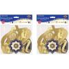 Beistle Foil Cardstock Paper Banners 4 Piece Ramadan Decorations, 7.5″ x 8′, Gold/Purple/Yellow/White