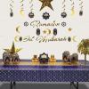Beistle Plastic Ramadan Tablecloth, 2 Piece – 54” x 108”, Rectangular, Disposable Table Decorations for Iftar Dinners, Eid Celebrations