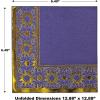 Beistle Ramadan 2 Ply Paper Lunch Napkins 32 Piece Party Tableware, 6.75″ x 6.75″, Purple/Gold/White