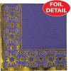Beistle Ramadan 2 Ply Paper Lunch Napkins 32 Piece Party Tableware, 6.75″ x 6.75″, Purple/Gold/White