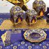 Beistle Ramadan 2 Ply Paper Lunch Napkins 32 Piece Party Tableware, 6.75″ x 6.75″, Purple/Gold/White