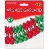 Beistle Red & Green Packaged Arcade Garland(Red/Green)