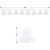 Tissue Bell Streamer (white) Party Accessory  (1 count) (1/Pkg)(White)