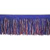 6-Ply Tissue Fringe Drape (red, white, blue) Party Accessory  (1 count)(Red/White/Blue)