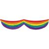 Beistle 4 FT Rainbow Bunting(Rainbow Fabric Bunting – A)