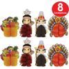 Beistle 8 Piece Mini Happy Thanksgiving Decorations – Table Centerpieces For Fall Harvest Home Décor