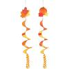 Beistle 2 Piece Nylon Fabric Autumn Wind Spinners Fall Thanksgiving Outdoor Hanging Decorations,Red/Orange/Yellow