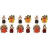Beistle Thanksgiving Mini Centerpieces 12 Piece, 4″-5″, Multicolored