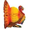 Beistle Tissue and Paper Turkey Centerpiece for Thanksgiving Decorations-Autumn Fall Harvest Home Décor, 12″, Brown/Red/Orange/Yellow