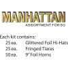 Beistle Manhattan New Years Eve Assortment for 50 People- NYE Party Supplies, Accessories and Favors- Made in USA
