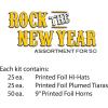 Beistle Rock The New Year Assorted for 50