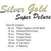 Beistle Silver Gold Super Deluxe Assorted for 100