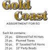 Gold Coast Asst for 50 Party Accessory (1 count)
