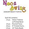 Neon Swing Asst for 50 Party Accessory (1 count)