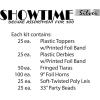 Showtime Silver Asst for 100 Party Accessory (1 count)