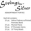 Swingin’ Silver Asst for 50 (black & silver) Party Accessory  (1 count)