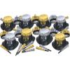 Beistle New Years Hats, One Size, Black/Silver/Gold