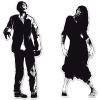 Beistle 01019 Halloween Silhouettes, 12.50 inch, Black(Zombie Silhouettes)