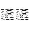 Beistle 01019 Halloween Silhouettes, 12.50 inch, Black(Bat Silhouettes)