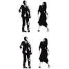 Beistle 01019 Halloween Silhouettes, 12.50 inch, Black(Zombie Silhouettes)