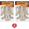 Beistle Jointed Vintage Halloween Skeletons Photo Props, 4.25′ Tall, Set of 2 – Holiday Wall Decoration, Spooky Bones Cut Outs