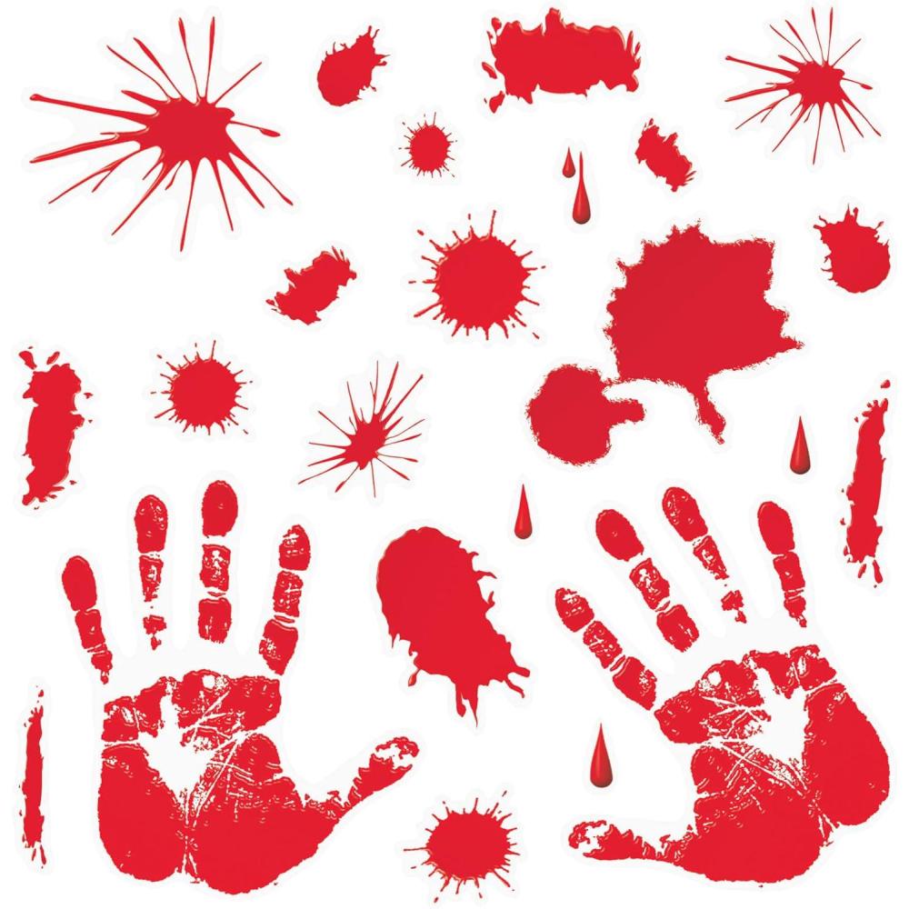 imageBeistle Bloody Handprint Clings6 piece