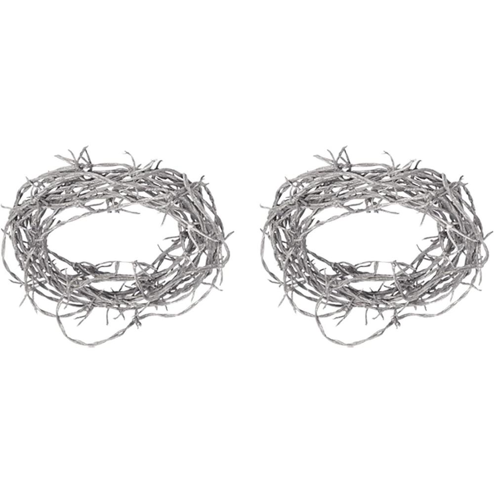 imageSilver Barbed Wire Garland Pack of 22 piece