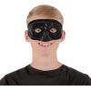 Beistle 24 Piece Black Metallic Plastic Half Masks For Mardi Gras Party Supplies and Favors