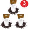 Beistle 3 Piece Fabric Rusty Barbed Wire Garlands for Halloween Party Decorations, Wild West Western Décor