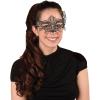 Beistle 3-Pack Lace Mask, Black Halloween Costume Accessory for Masquerade with Ribbon Ties, Phantom Face Covering for Parties & Mardi Gras, One Size