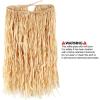 Beistle Adult Size Natural Color Raffia Hula Skirt for Hawaiian Tropical Luau Birthday Parties, Beach Weddings