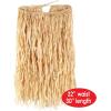 Beistle Adult Size Natural Color Raffia Hula Skirt for Hawaiian Tropical Luau Birthday Parties, Beach Weddings
