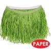 Beistle Adult Size Short Green Paper Grass Hula Skirt Luau Costume Accessory, One