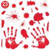 Beistle Bloody Handprint Clings(Window Decor)