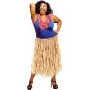 Beistle Kitchen Standard Extra Large Raffia Hula Skirt, Natural, 38″ W x 30″ L