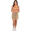 Beistle Kitchen Teen Raffia Hula Skirt For Luau Party Hawaiian Theme Costume Accessories, Natural
