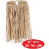 Beistle Kitchen Teen Raffia Hula Skirt For Luau Party Hawaiian Theme Costume Accessories, Natural
