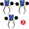 Beistle Pom Boppers(Soft-touch Pom-pom Boppers – Black & Yellow – 3 Pack)