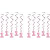 1st Birthday Whirls (pink) (5/Pkg)(10 piece)