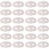 Beistle 24 Piece White Metallic Plastic Half Masks For Mardi Gras Theme Party Supplies and Favors
