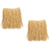 Beistle 2-Pack Adult Mini Hula Skirts, Hawaiian Costume Accessories & Tropical Theme Outfit, Mini Paper Luau Grass Attire for Parties, 36″ W x 16″ L