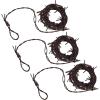 Beistle 3 Piece Fabric Rusty Barbed Wire Garlands for Halloween Party Decorations, Wild West Western Décor