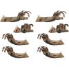 Beistle 8-Piece 3D Zombie Hand Cutouts, Halloween Zombie Hands for Party Décor and Haunted House, Spooky Hanging Decorations for Table or Wall, 15”(3-D Zombie Hands)