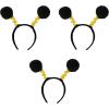 Beistle Pom Boppers(Soft-touch Pom-pom Boppers – Black & Yellow – 3 Pack)