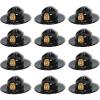 Beistle S66790AZ12 Black Plastic Trooper Hats 12 Piece, OSFM, Multicolored(12 Piece)