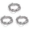 Beistle Silver Barbed Wire Garland 3-Count – 12 Ft Decorative Cord Props for Halloween Parties, Haunted Houses, Zombie Zones, Jailhouse Scenes, Dungeon Decor and Western-Themed Events