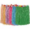 Child Artificial Grass Hula Skirt w/Floral Waistband (asstd colors)(1/Pkg)